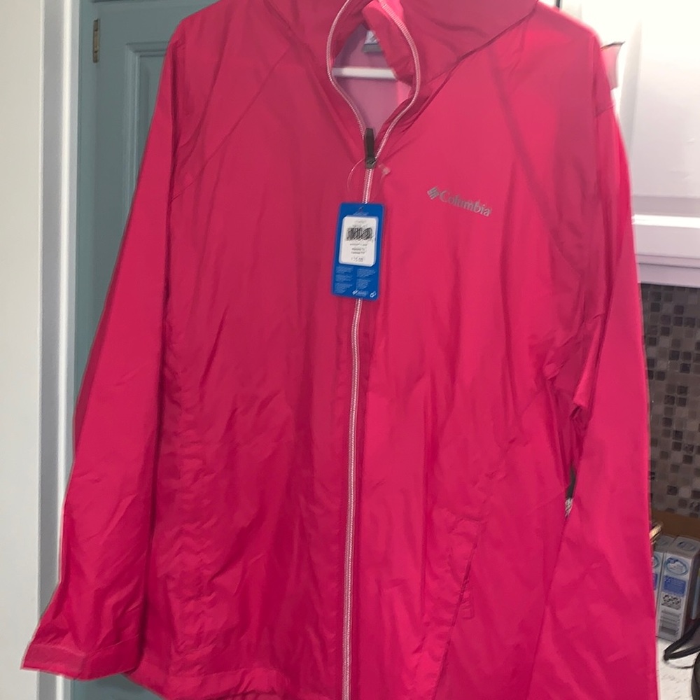 Columbia Pink Waterproof Hooded Jacket